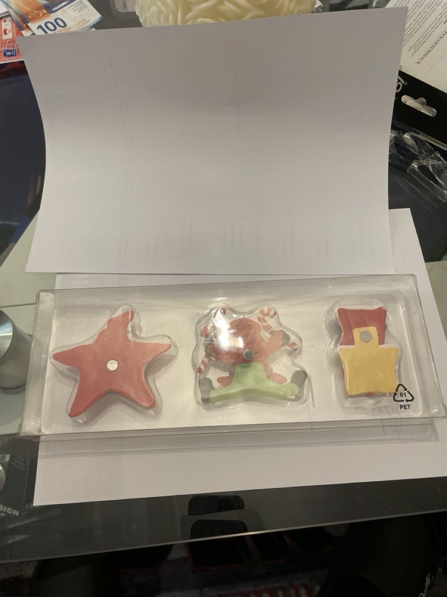 Magnete: Set mit 3 Weihnachtsstern-Magneten – Neu und originalverpackt aus Flums von mai_9fr6 1