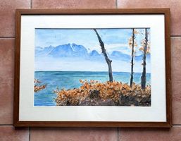 Aquarelle: Le Grammont depuis Montreux