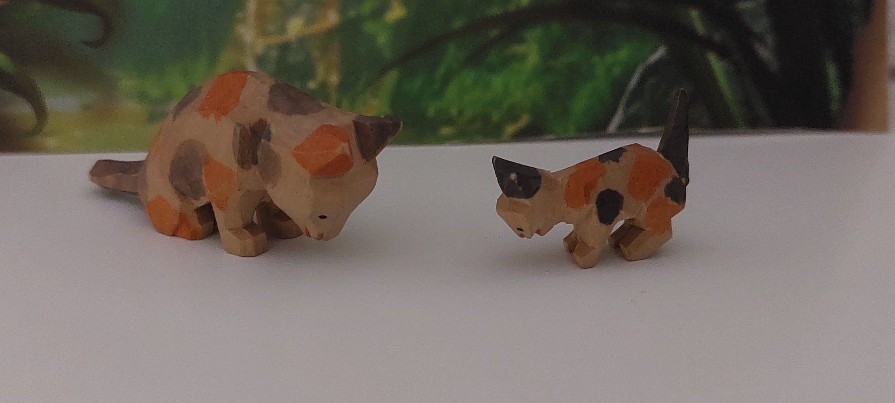 Statuette: 2 Katzen aus Holz handmade – Usato da Wil SG venduto da ram_c5j2