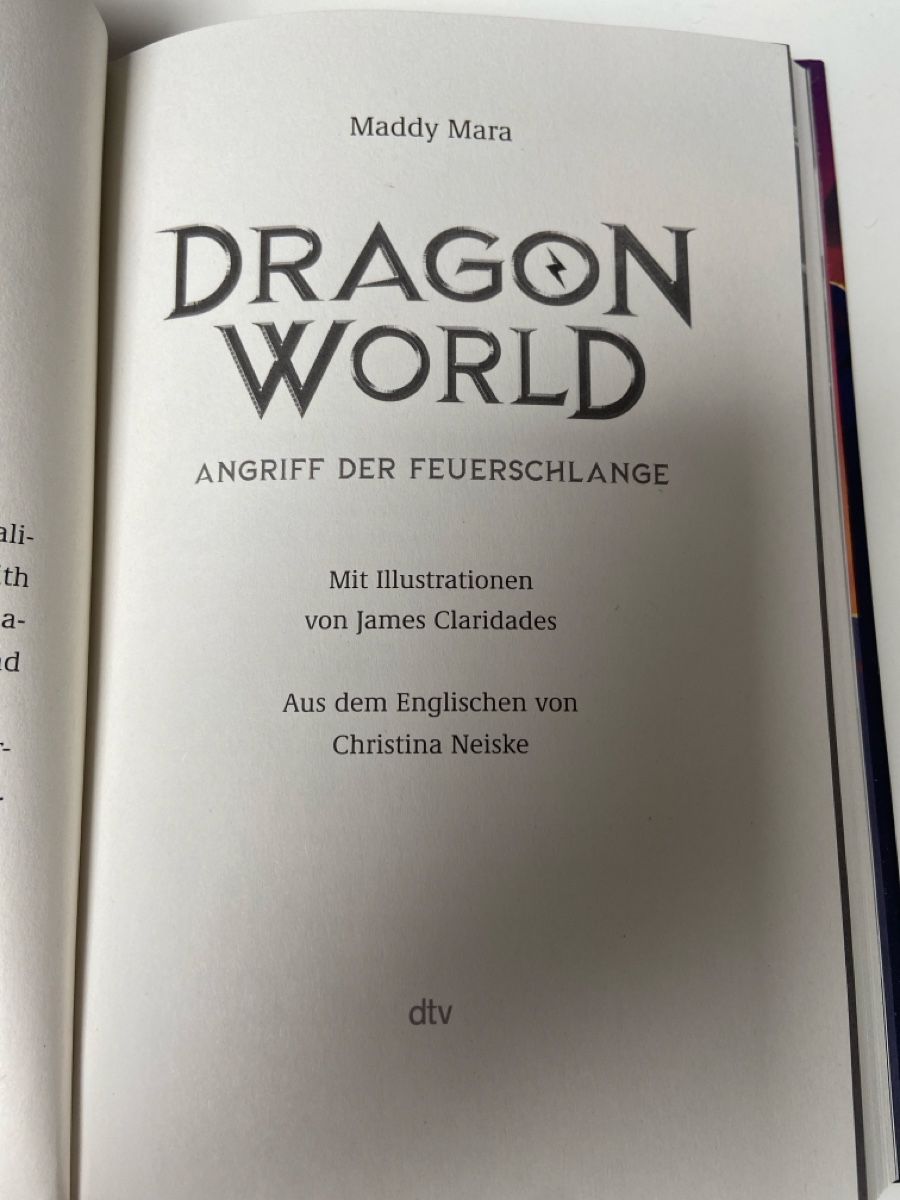 Libri: Dragon World Buch / Maddy Mara mit Glitzerkarte – Nuovo e nell'imballaggio originale da Luzern venduto da Nordischkind 3