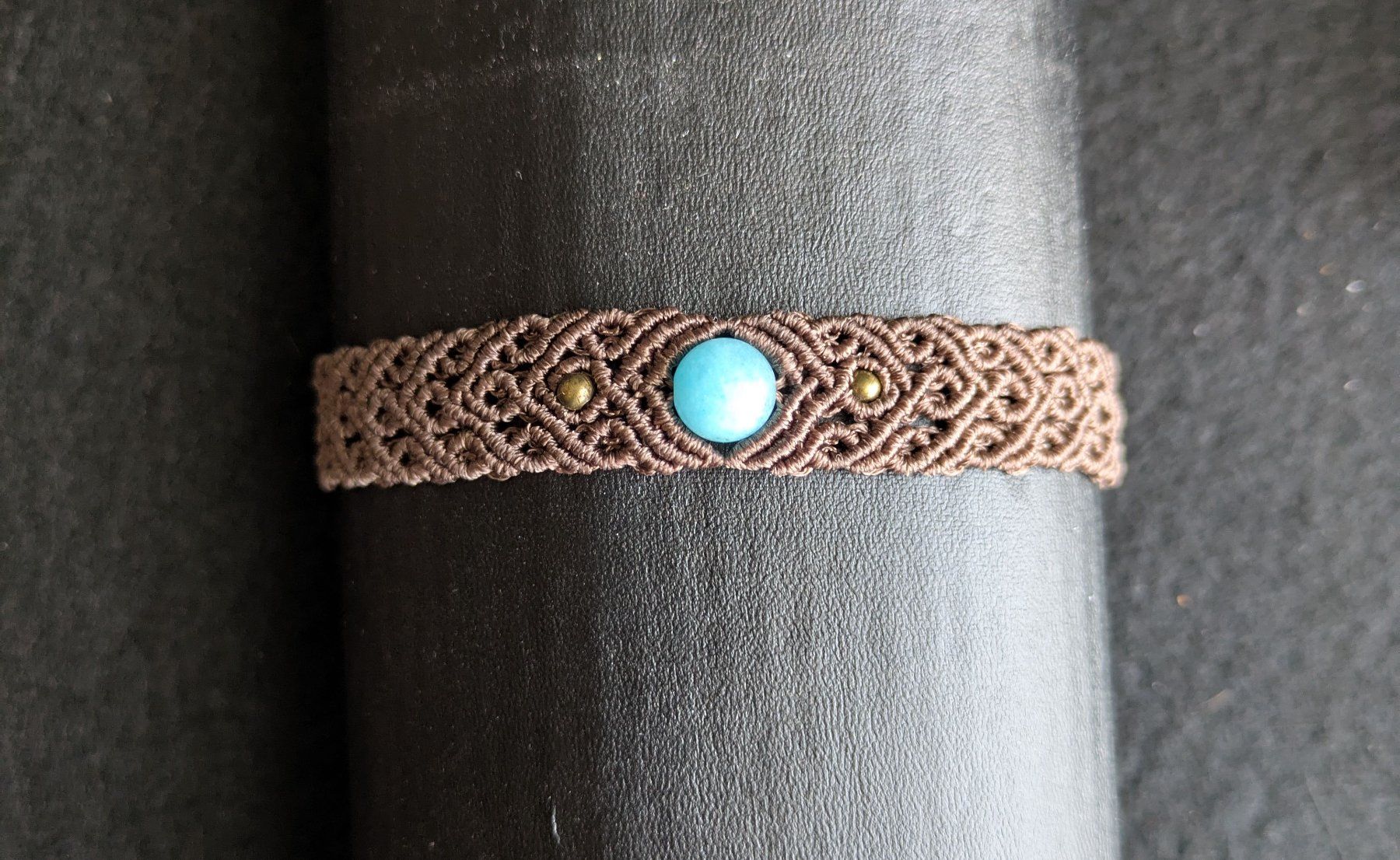Armbänder & -reifen: handgemachtes Makramee Armband mit Aquamarin – Neu (gemäss Beschreibung) aus Pfäffikon ZH von Emporos_42