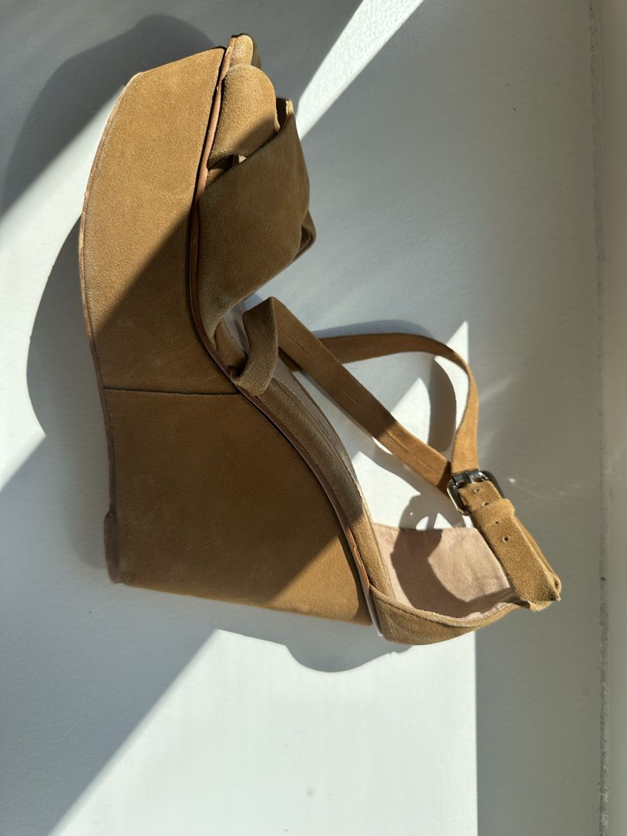 Zara Scarpe da donna: ZARA brown suede platform heels size 39 – Usato da Uster venduto da Monika_OB 3