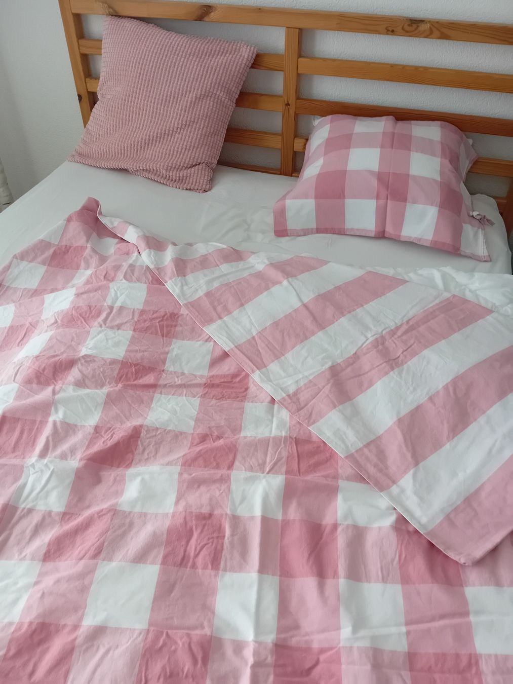 Ikea Biancheria da letto: Ikea Bettwaeschesets Rosen, Karo gestreift – Nuovo (secondo la descrizione) da Villmergen venduto da elk_h6yr