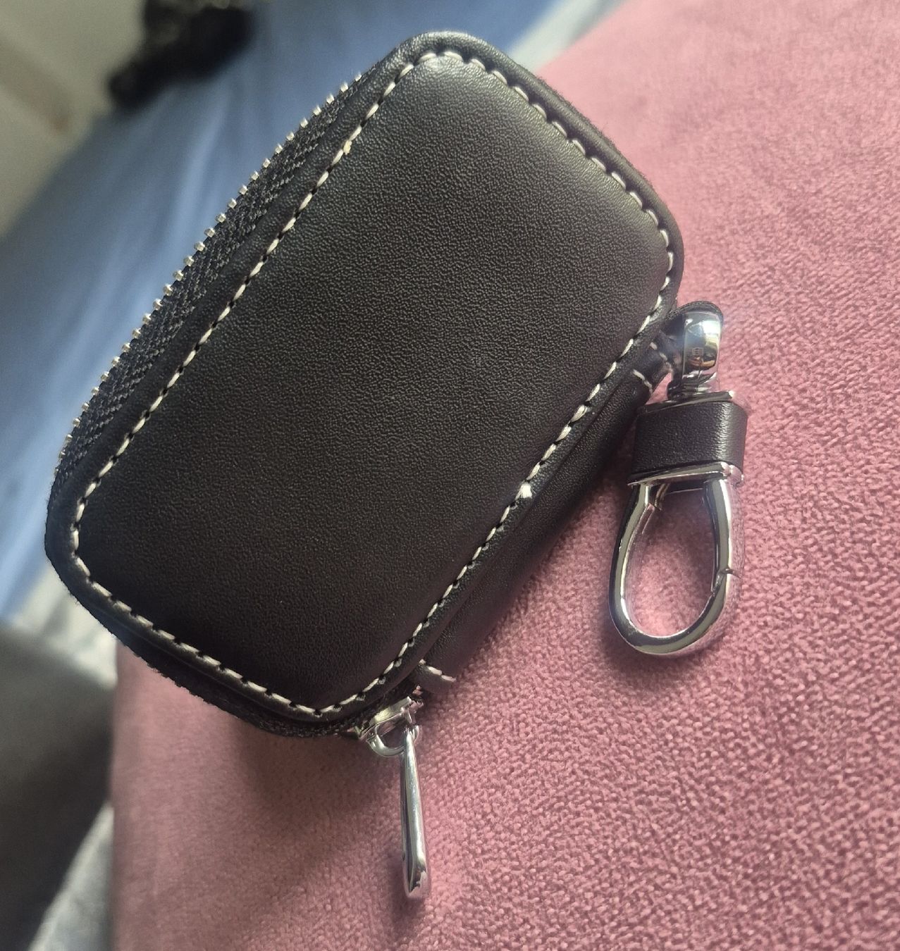 Porte-clés: Custodia chiave auto nera "DON'T TOUCH MY KEYBAG" zip – Neuf (Voir description) à Giubiasco par Stefaniav 2