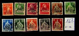 SUISSE SERVICES TIMBRES OBLITÉRÉS BIT SBK 167.00 /U714