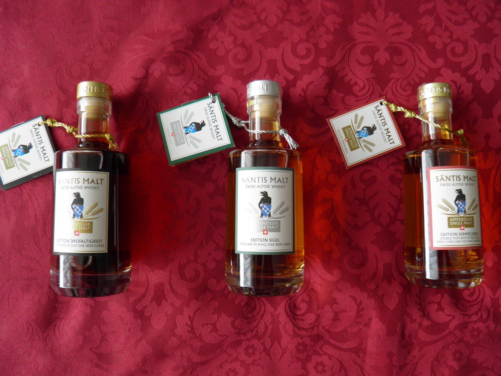 Spirituosen: 3 x Säntis Malt Whisky – Neu und originalverpackt aus Triesen FL von Trigon 9
