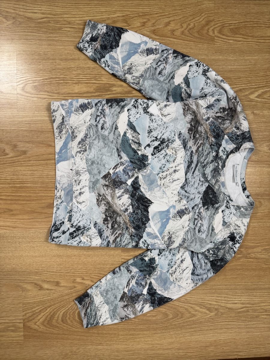 Pulls & Sweat-shirts: Pullover Mountains Print Long Sleeve Size XL Unisex – D'occasion à Knonau par Grapesvintage 1