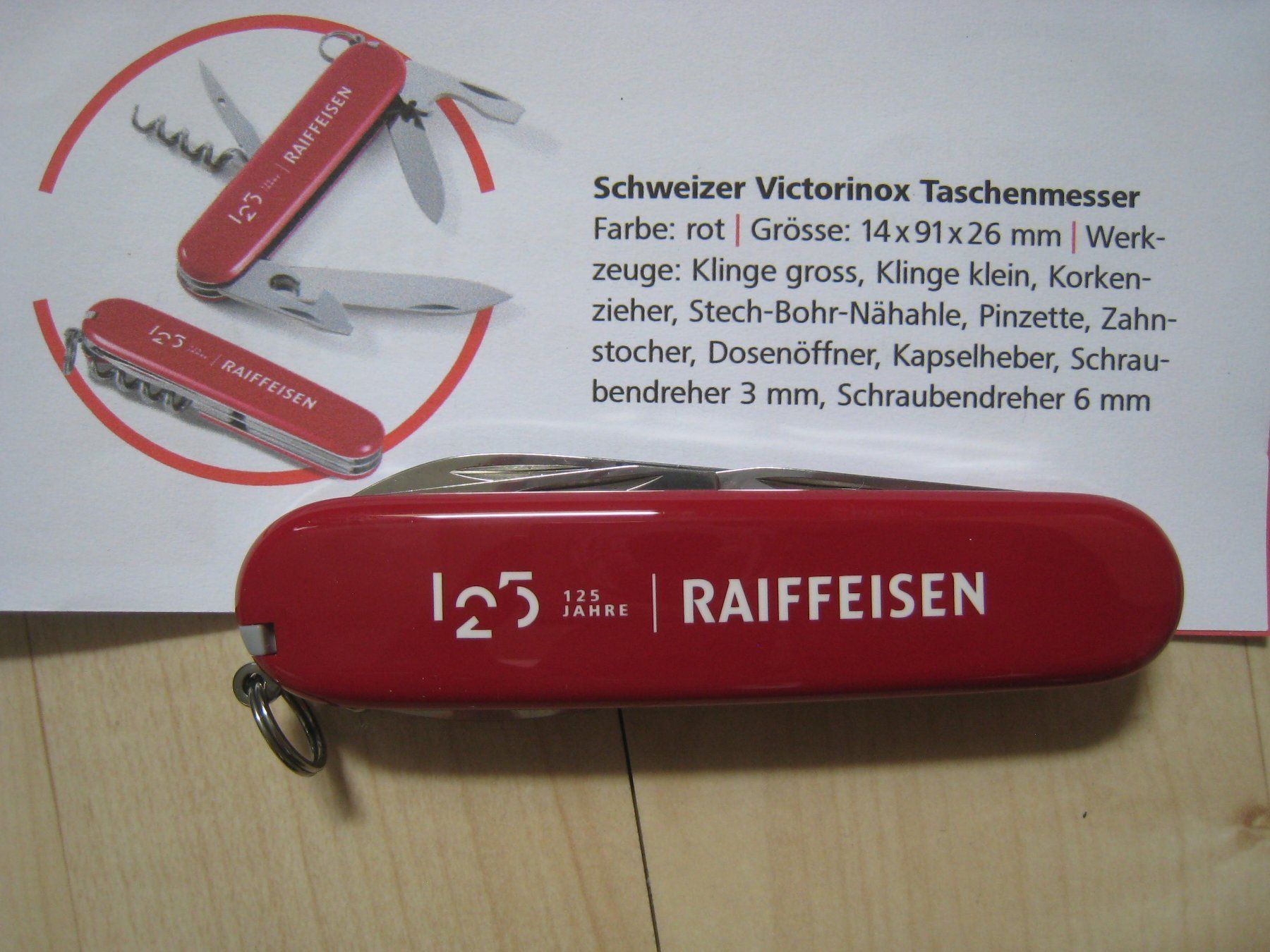 Victorinox Coltelli tascabile: Sackmesser Raiffeisen – Nuovo e nell'imballaggio originale da Zürich venduto da Matz2001 1