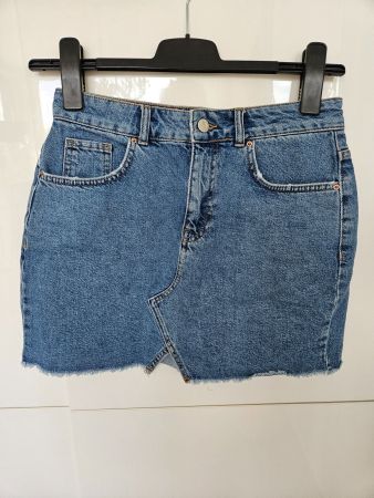 Minijupe Kurzer Jeans Jupe Gr. 38 Jeansrock Denim