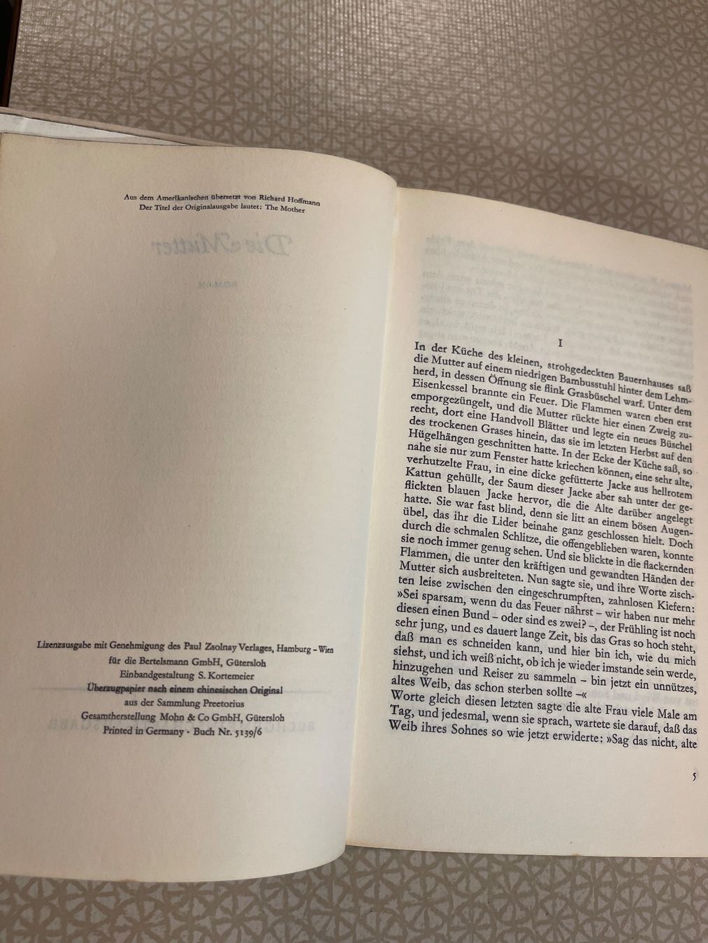 Livres: Buch - Pearl S.Buck - Die Mutter – D'occasion à Urnäsch par pas_5r9c 4