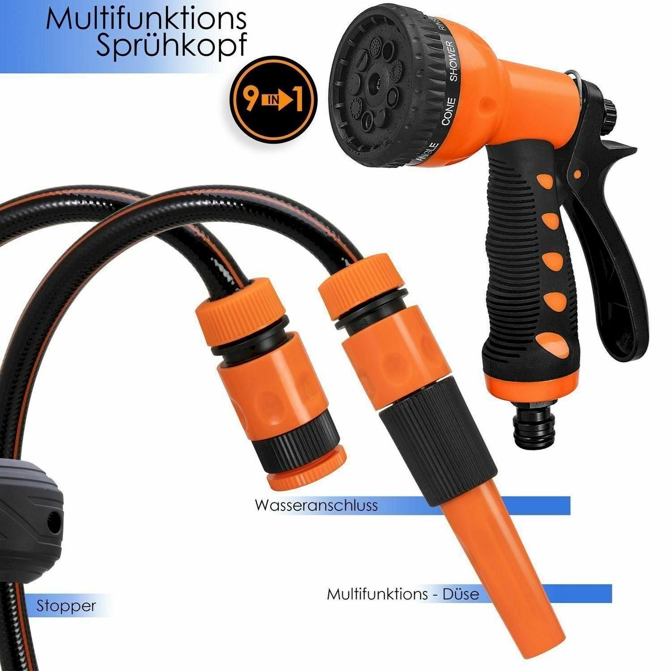 Tuyaux & tubes: KESSER Schlauchaufroller Orange 20 Meter – Neuf avec emballage d'origine à Bottighofen par zaap 6