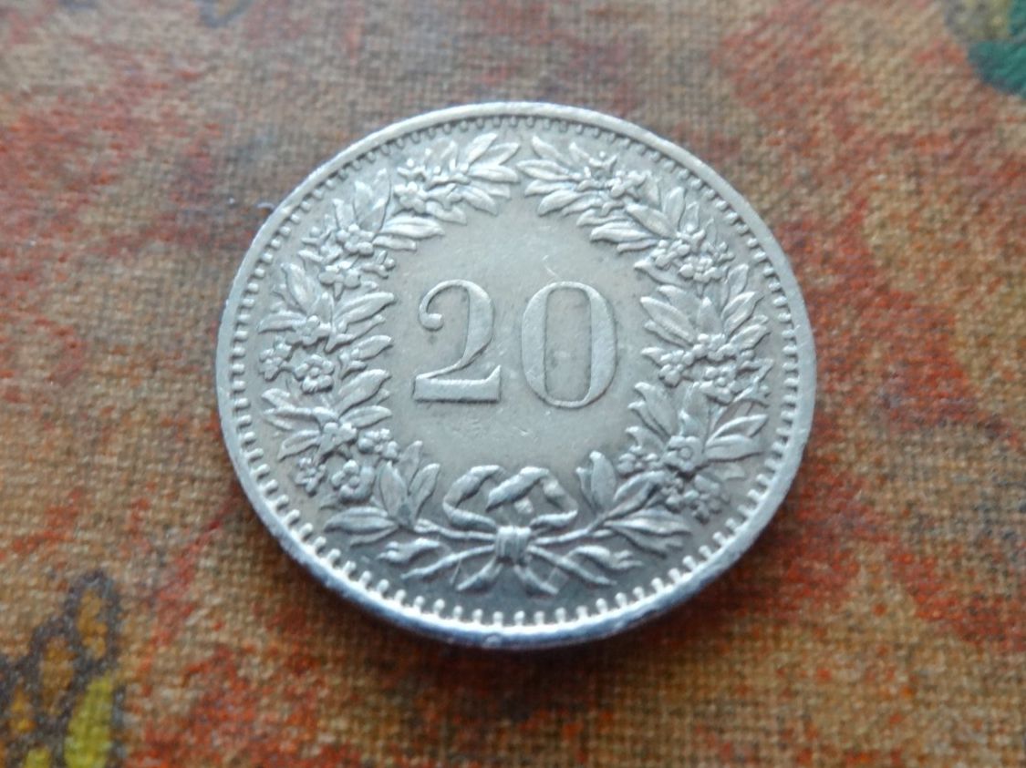Alle Münzen: 20 Rp. 1980 – Gebraucht aus Romanel-sur-Lausanne von Swift13 1
