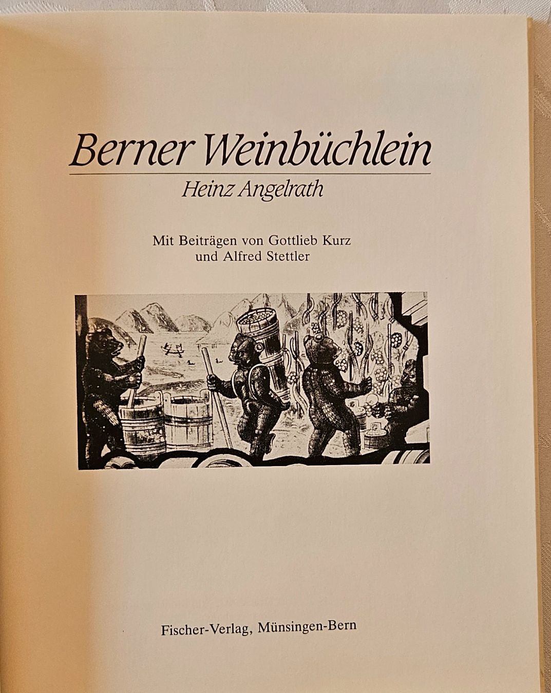 Libri: Sachbuch 'Berner Weinbüchlein' (1985) – Usato da Küsnacht ZH venduto da scholli58 2