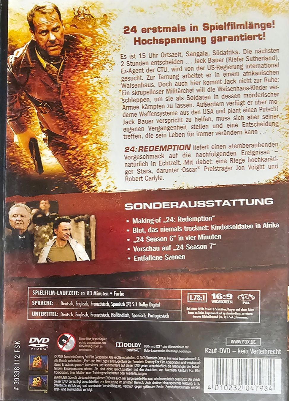 Alle DVDs: 24 Redemption – Neu und originalverpackt aus Wahlen b. Laufen von Cg10 1