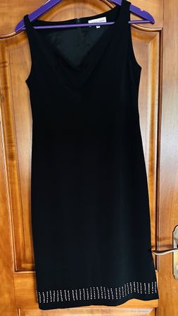 Gerard Darel Kleid, Gr. 40, Schwarz mit Steinen, Top Zustand