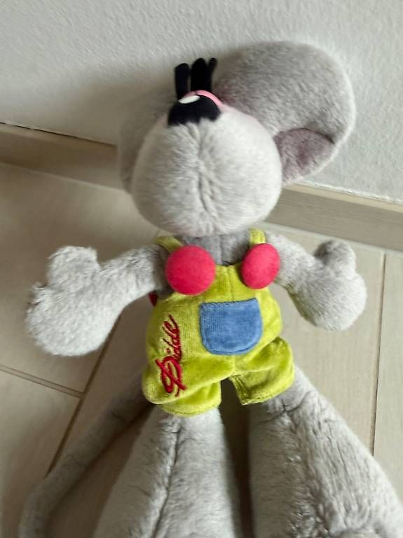 Giocattoli: Plüschtier Diddl Maus grau mit Latzhose – Usato da Rümlang venduto da sunschine_90 1