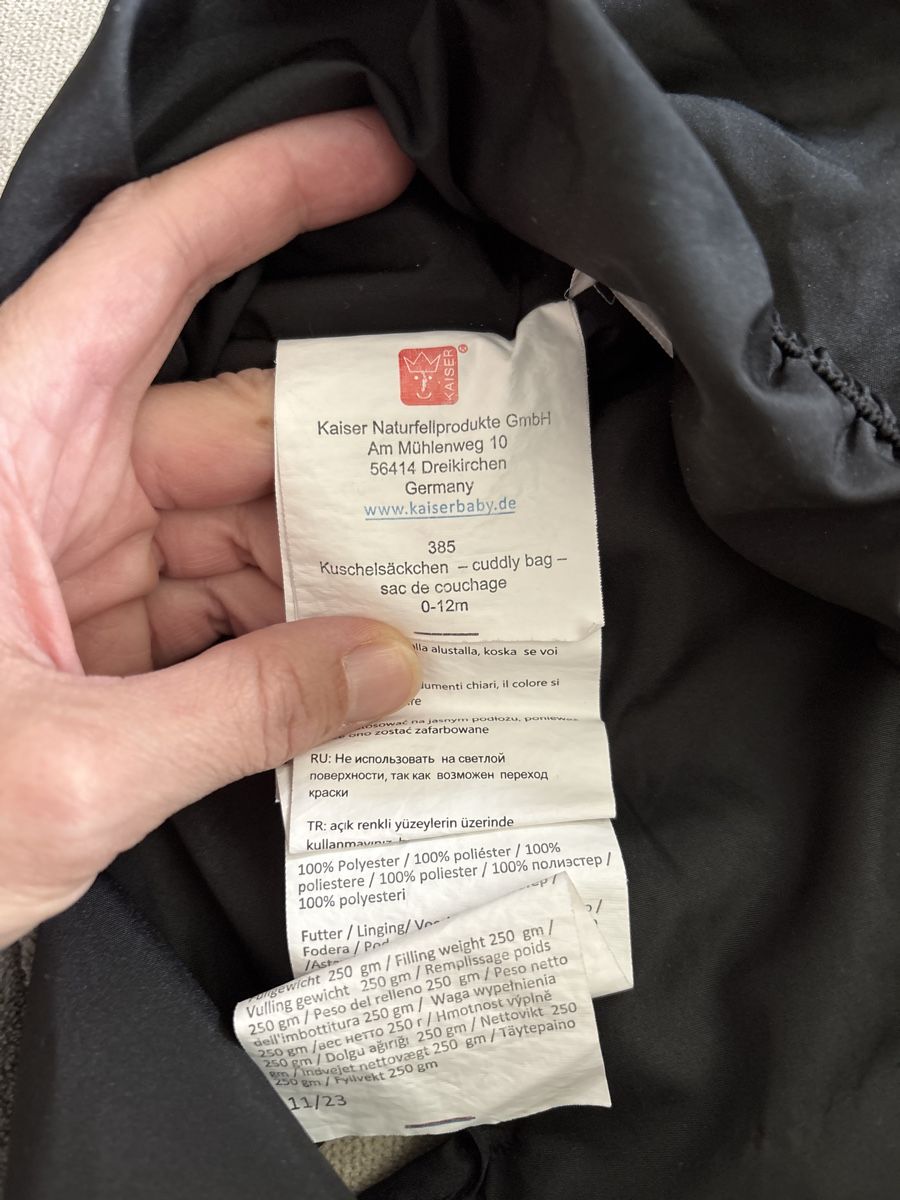 Kaiser Sacchi a pelo: Kaiser Kuschelsäckchen - Winter Footmuff - 0-12m – Usato da Basel venduto da dia_57tl 5