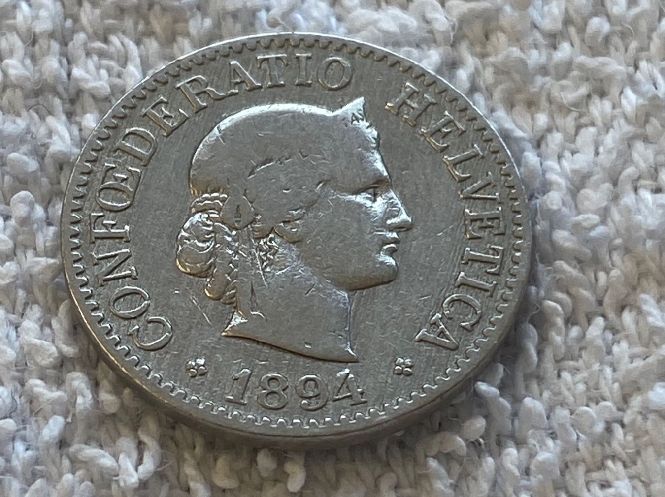 Tutti le monete: 10 centimes/Rappen 1894 – Usato da Nyon venduto da Ilmi09