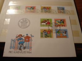 Pro Juventute 1984, FDC + Satz Lose o