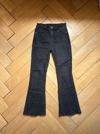 Flared Jeans schwarz S