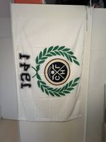Bandiera HC Lugano bianca grande – tifoso hockey svizzero
