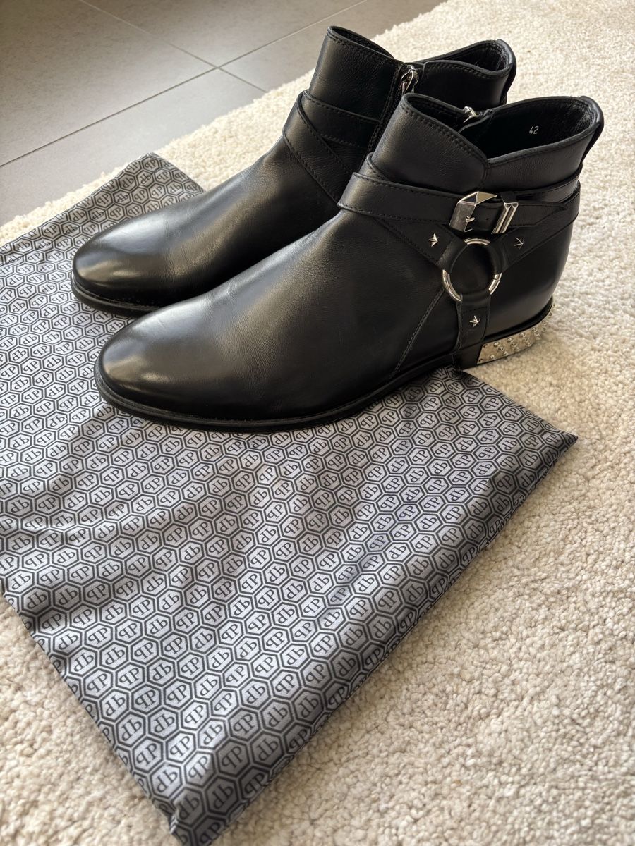 Philipp Plein Scarpe da uomo: Philipp Plein Boots Low Flat Stars – Usato da Zürich venduto da PF2484 1