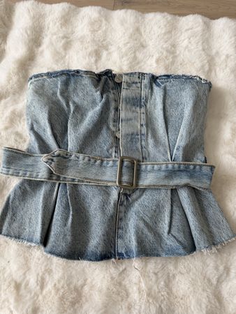 Zara Jeans Top, Gr. S