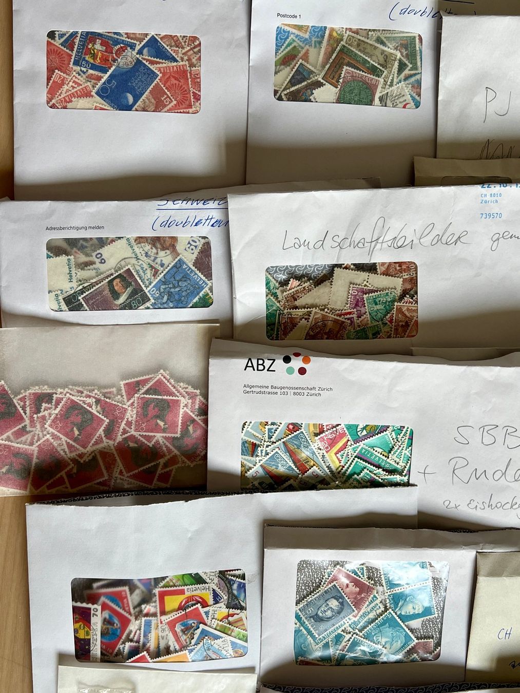 Tutti i francobolli: Riesiger CH-Doublettenposten, u.a. div. Motive, PJ + PP – Usato da Stäfa venduto da Hannahsita14 1