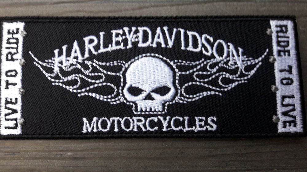 Harley-Davidson Aufnäher 4 Zoll - Offizieller Licensed Patch Gestickt