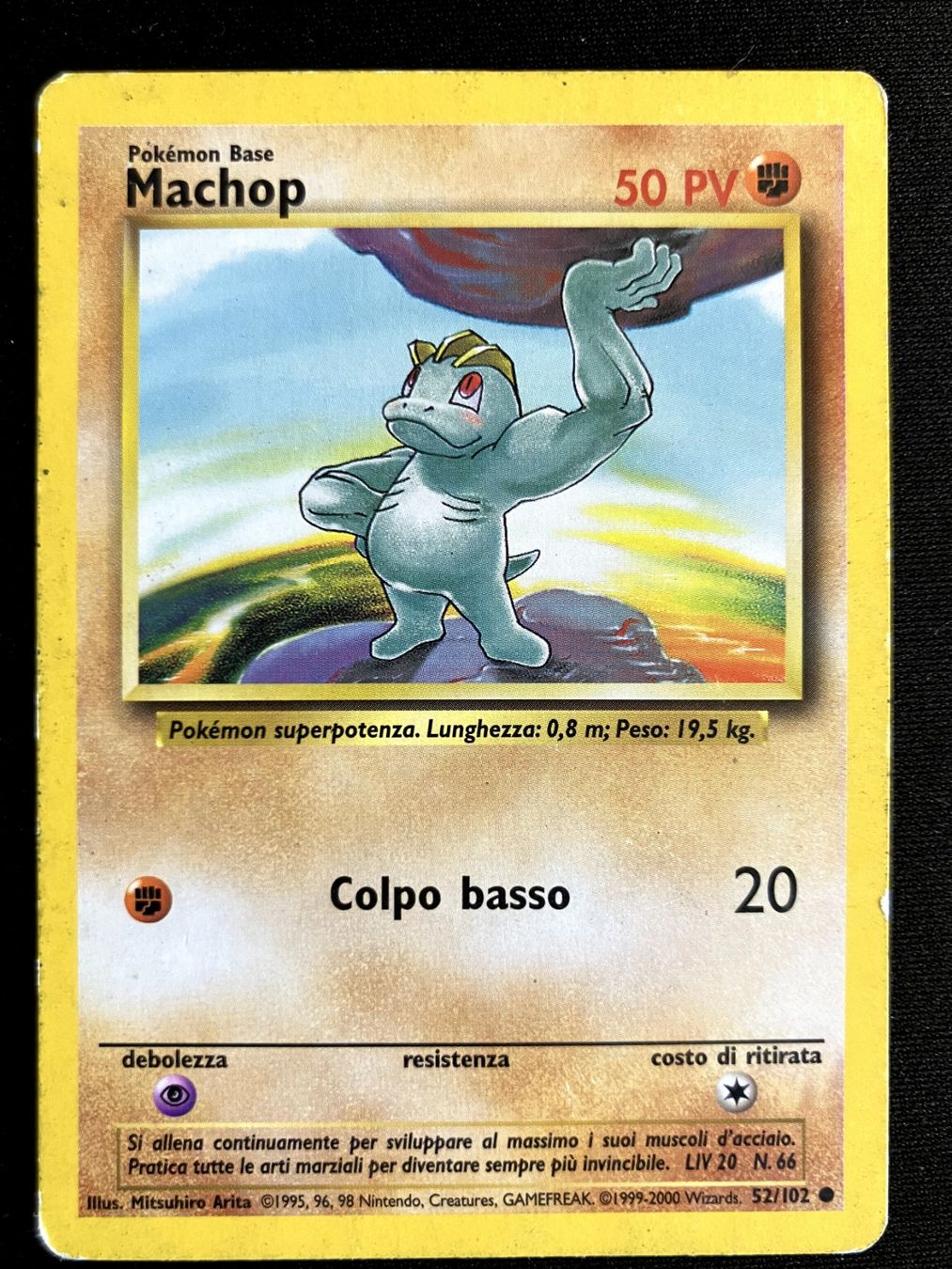 Pokémon Sammelbilder & Trading cards: Pokemon Machop - Base set 52/102 - Italiano – Gebraucht aus Bern von Big_GS