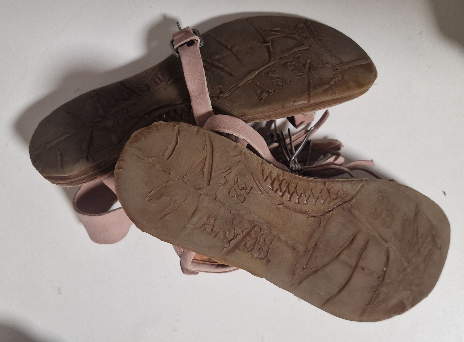 A.S.98 Scarpe da donna: AS98 Sandalen, rosa Leder, Gr. 38 – Usato da Chur venduto da car_5clc 3