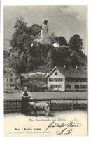 Burgkapelle bei Glarus - Bäuerin mit Schaf - 1903