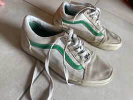 Vans Old Skool Sneaker, grün/weiss, Grösse 36, Top Zustand