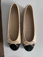 Navyboot Ballerinas Beige/Schwarz Groesse 41