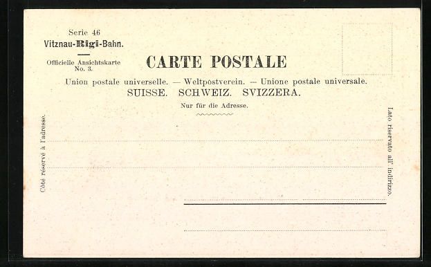Cartoline postali: Passepartout-AK Vitznau, Ortsansicht mit – Usato da Berlin venduto da bartko-reher 1