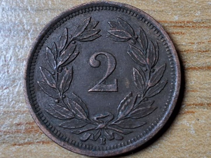 Toutes les monnaies: 2 Rappen 1936 - Selten! – D'occasion à Münchenstein par purbach1 7