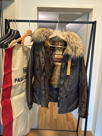 Parajumpers Damen Winterjacke XS Echtfell Kapuze Top Zustand