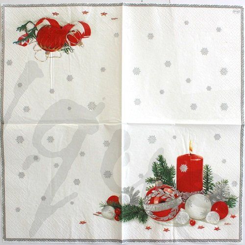 Servietten: Serviette kerze (w422) 3Stk. – Neu (gemäss Beschreibung) aus Schlatt TG von kreativ-atelier