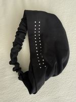 Bandana schwarz mit Steinchen verstellbar