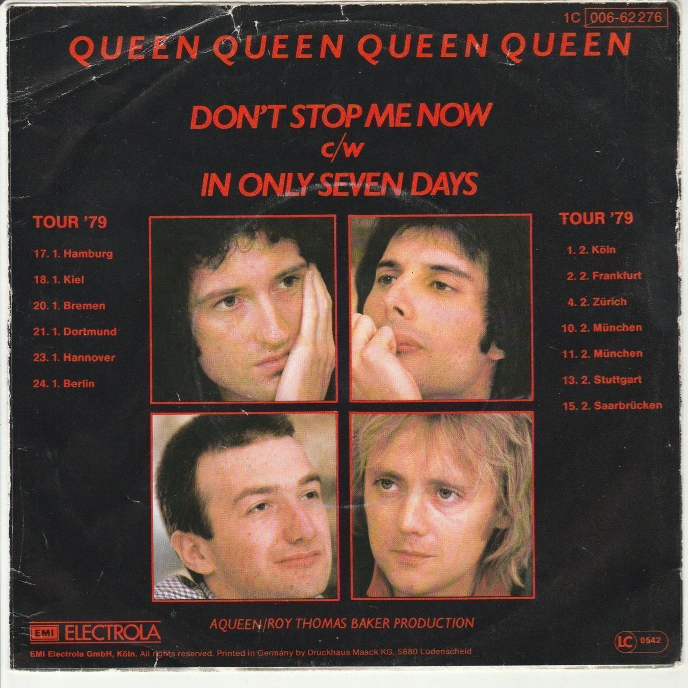 Dischi in vinile: Queen - Don't stop me now 7" Vinyl Single 1978 – Usato da Tübach venduto da JamesStone 1