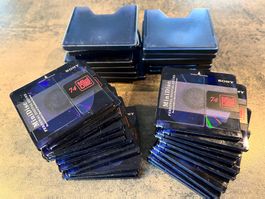 SONY 74 - Mini Discs - Blue - gereinigt, gelöscht, getestet