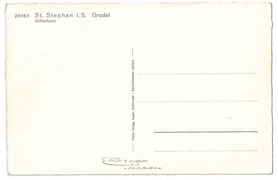 Cartoline postali: St. Stephan im Simmental, um 1940 – Usato da Frauenfeld venduto da POML 1