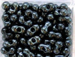 Farfalle (Schmetterlingsperle) anthrazit 3 x 6mm