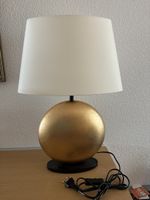 Tischlampe Gold Optik, Lampenschirm, Höhe 50cm, Top Zustand!