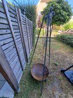 Grillgestell mit Grillrost und Feuerschale, gebraucht