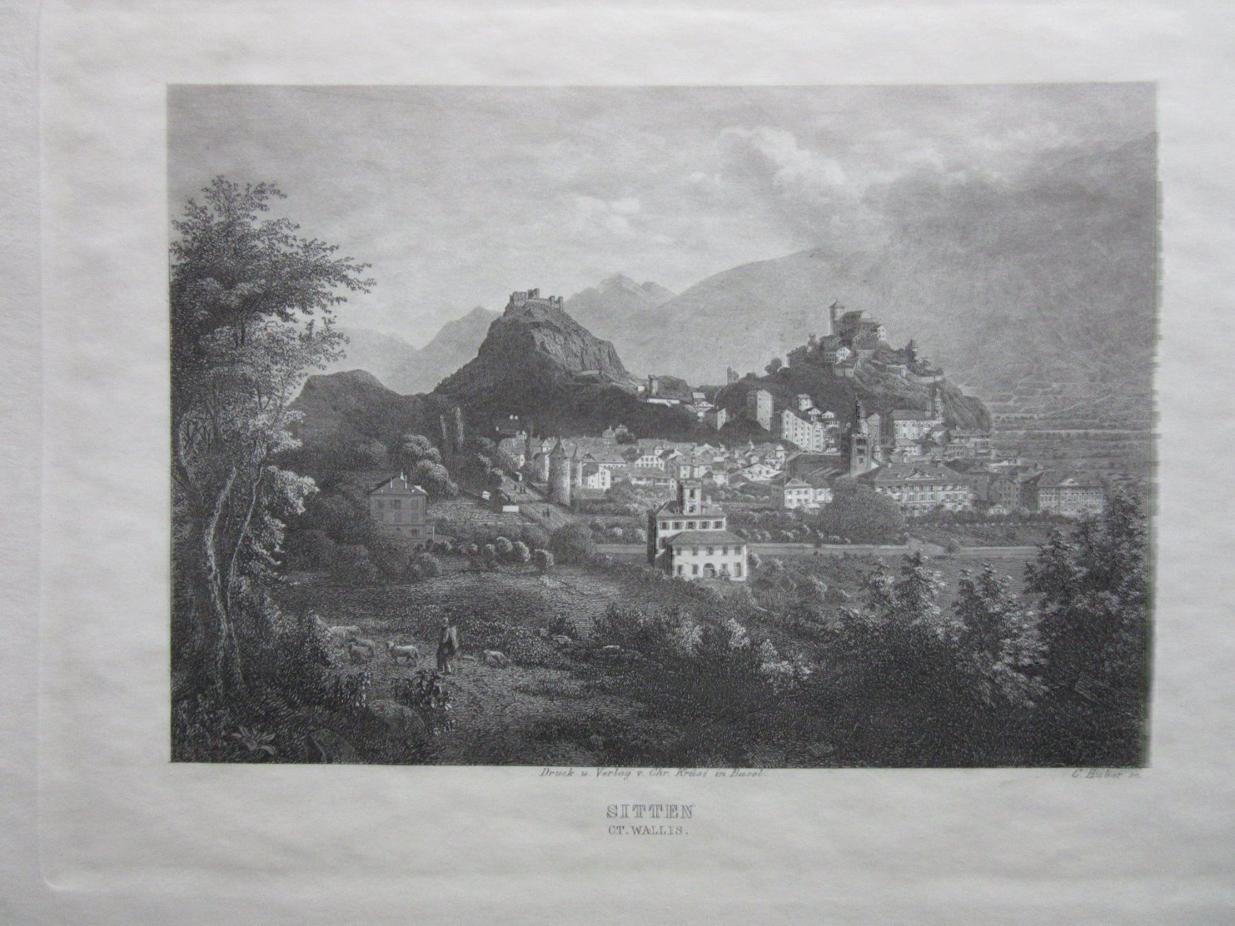 Incisioni: SITTEN STAHLSTICH – Usato da Gersau venduto da grafik-kunst 1