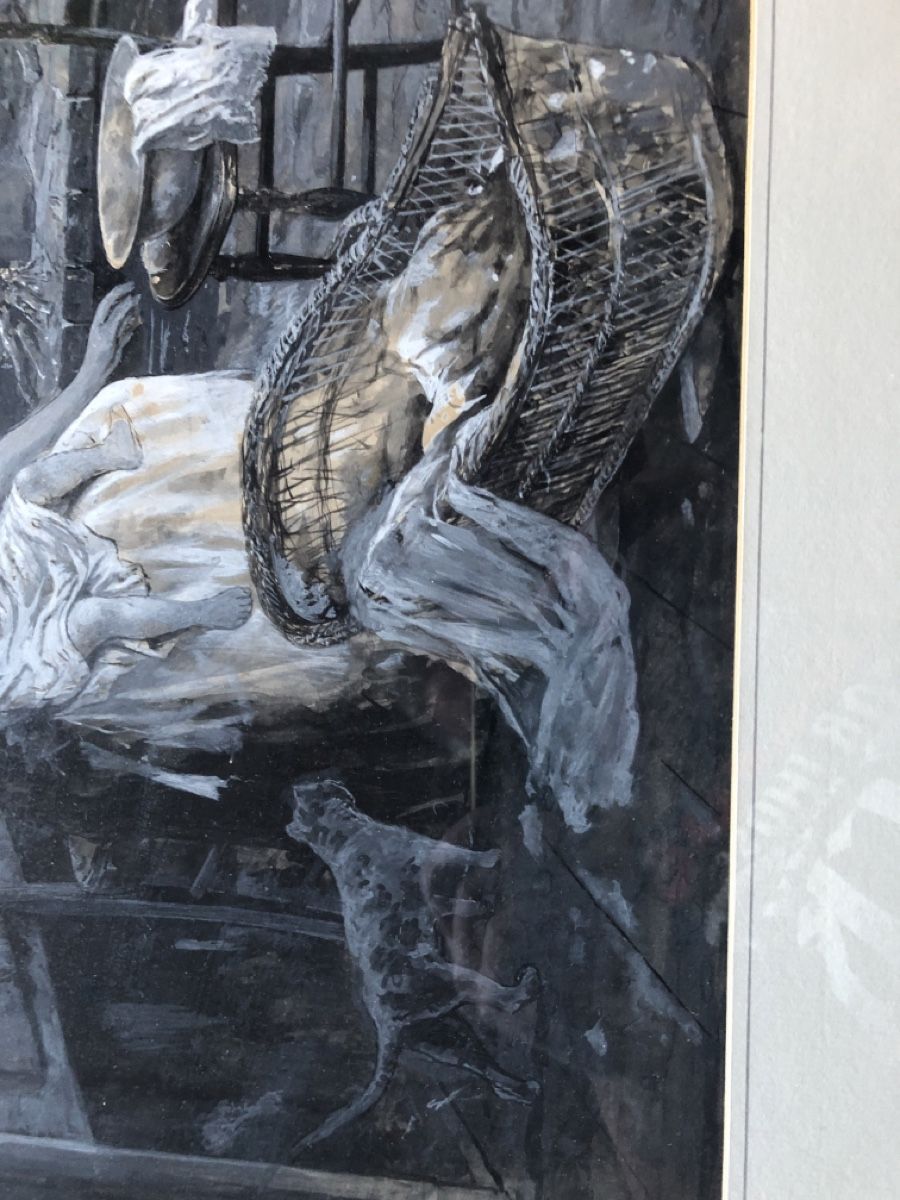 Grafiken & Lithographien: Antikes Bild "Nach dem Sturm" gerahmt – Gebraucht aus Grandval von ChezJerome 3