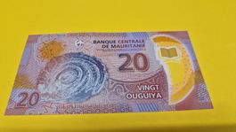 Mauritanie 20 Ouguiya Banknote, Top Selten! 2020