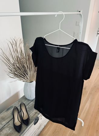 Damen Oberteil schwarz Grösse M