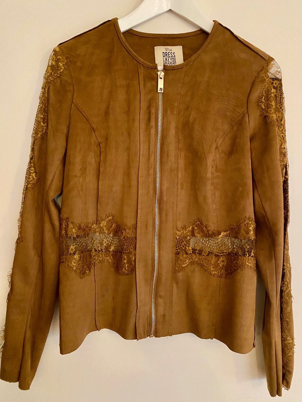 Jacken: Jacke in Wildleder-Optik, cognac, Gr. M – Gebraucht aus Zürich von Maria2021